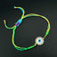 Copper CZ Multi Gold Evil Eye Charms Threads Bracelet Girls Bulk