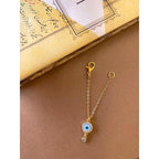 Copper Evil Eye Cubic Zirconia Drop Gold Watch Charm For Women Bulk