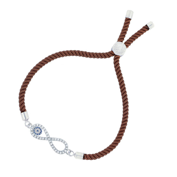 Brown Thread Infinity Turkish Evil Eye Bracelet For Women Bulk Main image