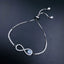 Blue Silver Slider Infinity Turkish Evil Eye Bracelet For Women Bulk
