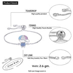 Cute Baby Boy Charms CZ Slider Extender Extension Silver Bracelet Bulk