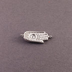 Evil Eye Hamsa Hand Nazariya Silver American Diamond Cubic Zirconia Charm Adustable Centre Pcs For Women