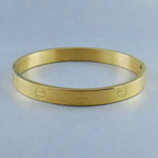 Screw 18K Gold Stainless Steel Openable Kada For Men Bulk