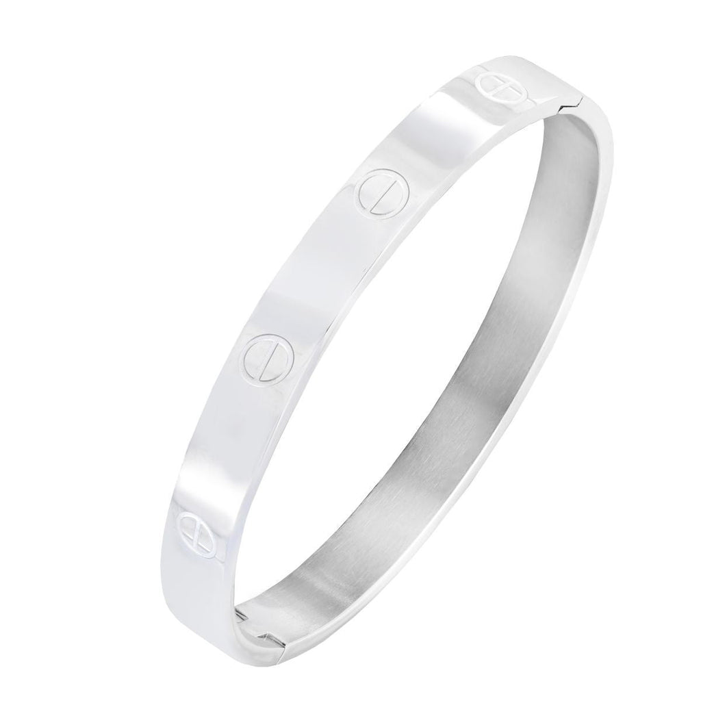 Stainless Steel Silver Openable Kada For Men Bulk