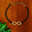 Infinity Zircon CZ Charm 22K Gold Haath Hand Mangalsutra Bracelet Bulk
