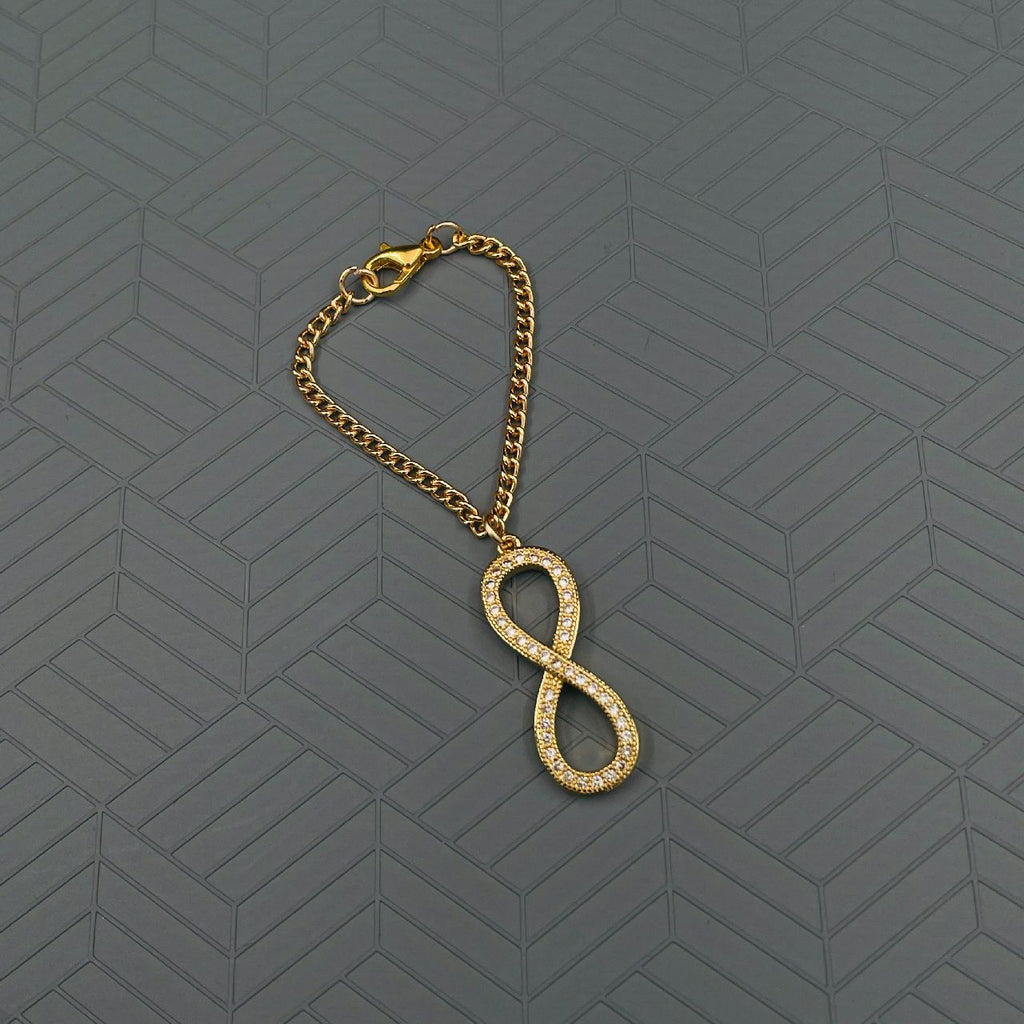 Infinity Copper Gold CZ Link Chain Watch Charm Chain Bulk