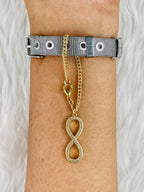 Infinity Copper Gold CZ Link Chain Watch Charm Chain Bulk