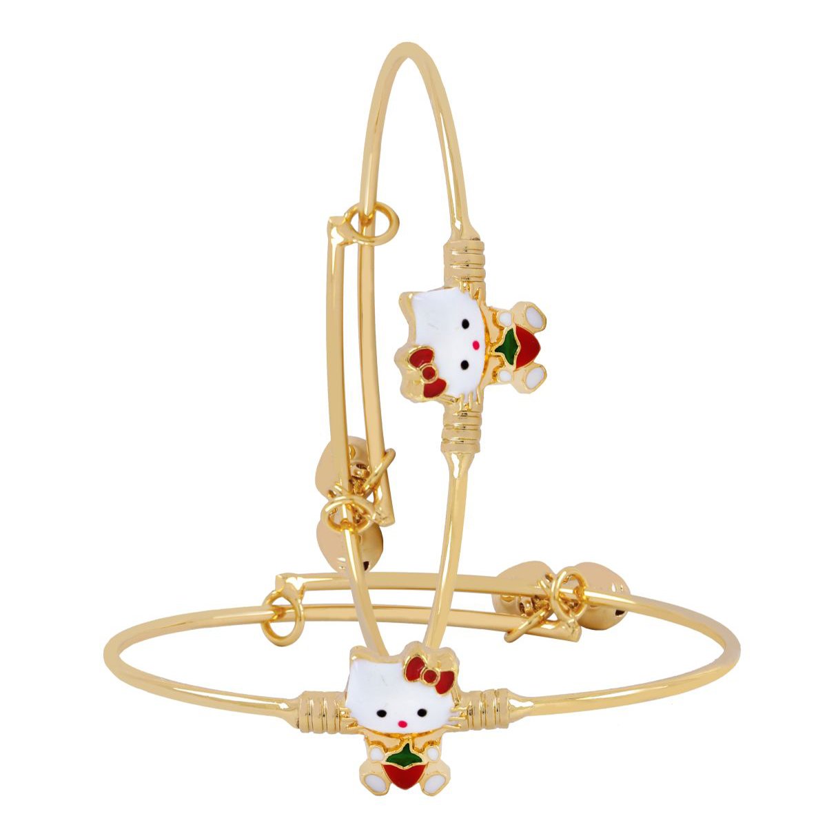 Hello Kitty Gold Closed Bangle Kada For Kids Bulk