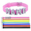 Personalised Name Alphabet Initial Letter Rhinestone Silicon Watch Belt Bracelet Women