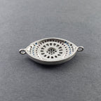 Evil Eye Nazariya Silver Pink Blue Black CZ Charm Centre Pcs Bulk