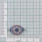 Evil Eye Nazariya Silver Pink Blue Black CZ Charm Centre Pcs Bulk