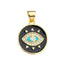 Black Gold Turkish Evil Eye Medallion Pendant For Women Girls Bulk