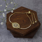 Gold Slider Turkish Evil Eye Bracelet For Women Bulk