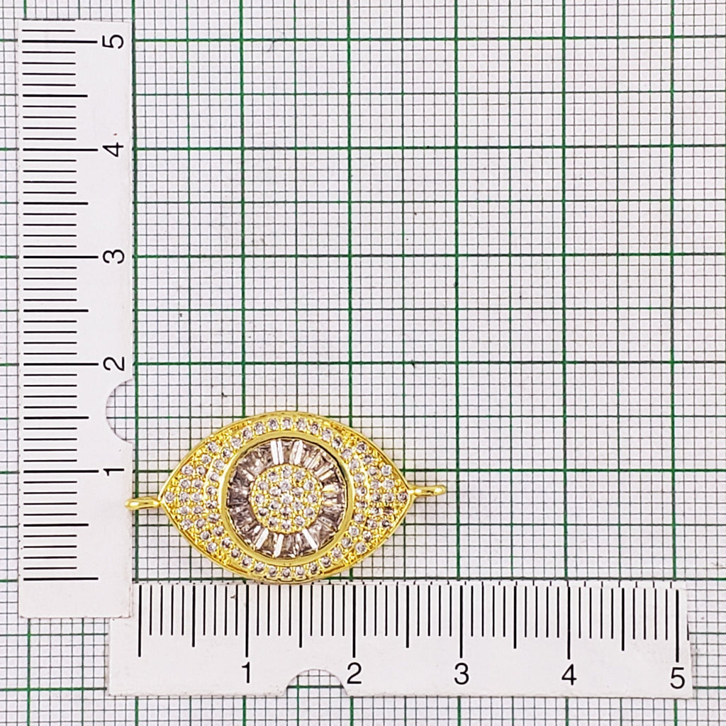 Turkish Evil Eye Cubic Zirconia Gold Centre Pcs For Women Bulk