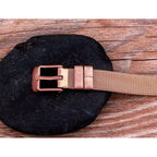 Mesh Belt Buckle Rose Gold Stainless Steel Adjustable Bracelet Bulk