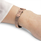 Mesh Belt Buckle Rose Gold Stainless Steel Adjustable Bracelet Bulk