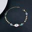 Copper Oval Evil Eye Cubic Zirconia Gold Adjustable Bracelet Bulk