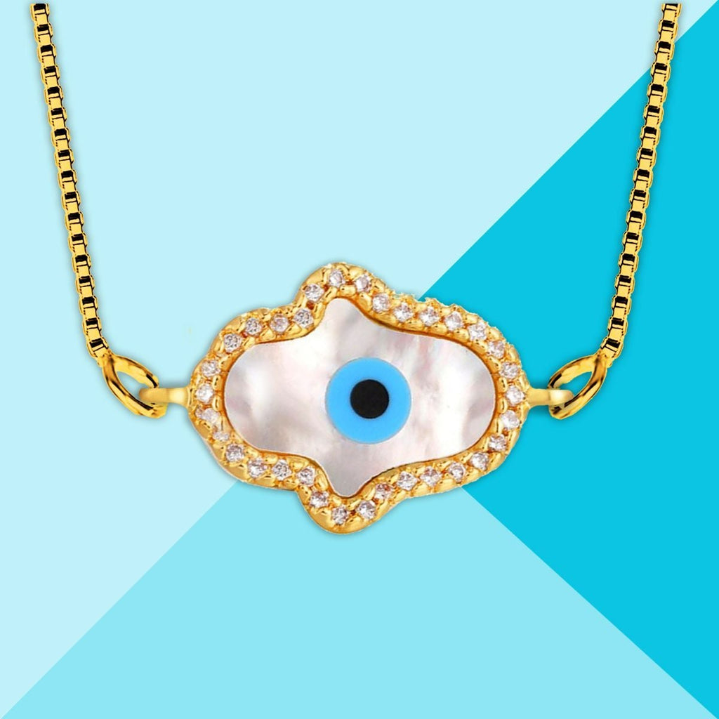 Hamsa Turkish Evil Eye CZ Silver Necklace Pendant Chain Bulk