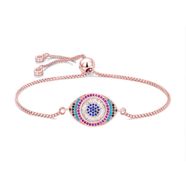Pink Slider Turkish Evil Eye Bracelet For Women Bulk Secondary image