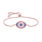 Pink Slider Turkish Evil Eye Bracelet For Women Bulk
