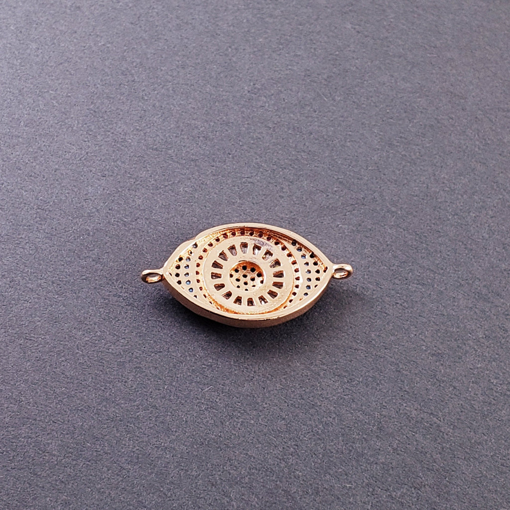 Evil Eye Nazariya Lucky Rose Gold Red Blue Black CZ Centre Pcs Bulk