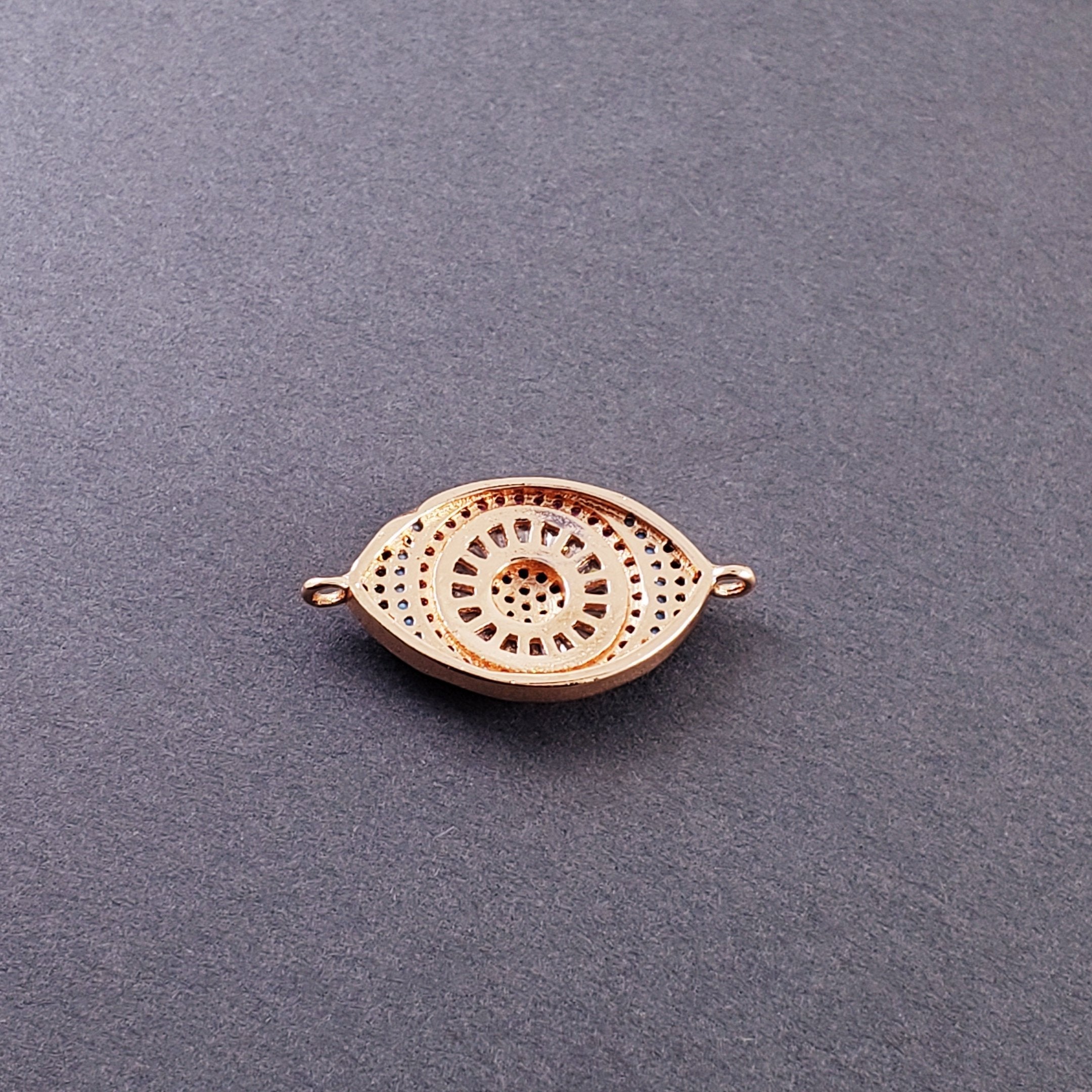 Evil Eye Nazariya Lucky Rose Gold Red Blue Black CZ Centre Pcs Bulk