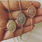 Turkish Evil Eye Rose Gold CZ Adjustable Slider Bracelet Bulk
