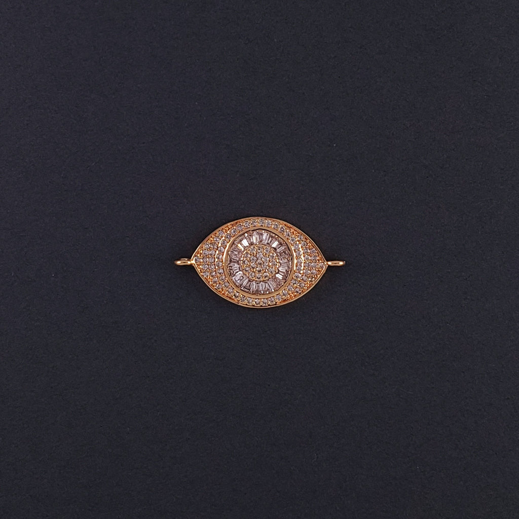 Turkish Evil Eye Cubic Zirconia Rose Gold Centre Pcs For Women Bulk