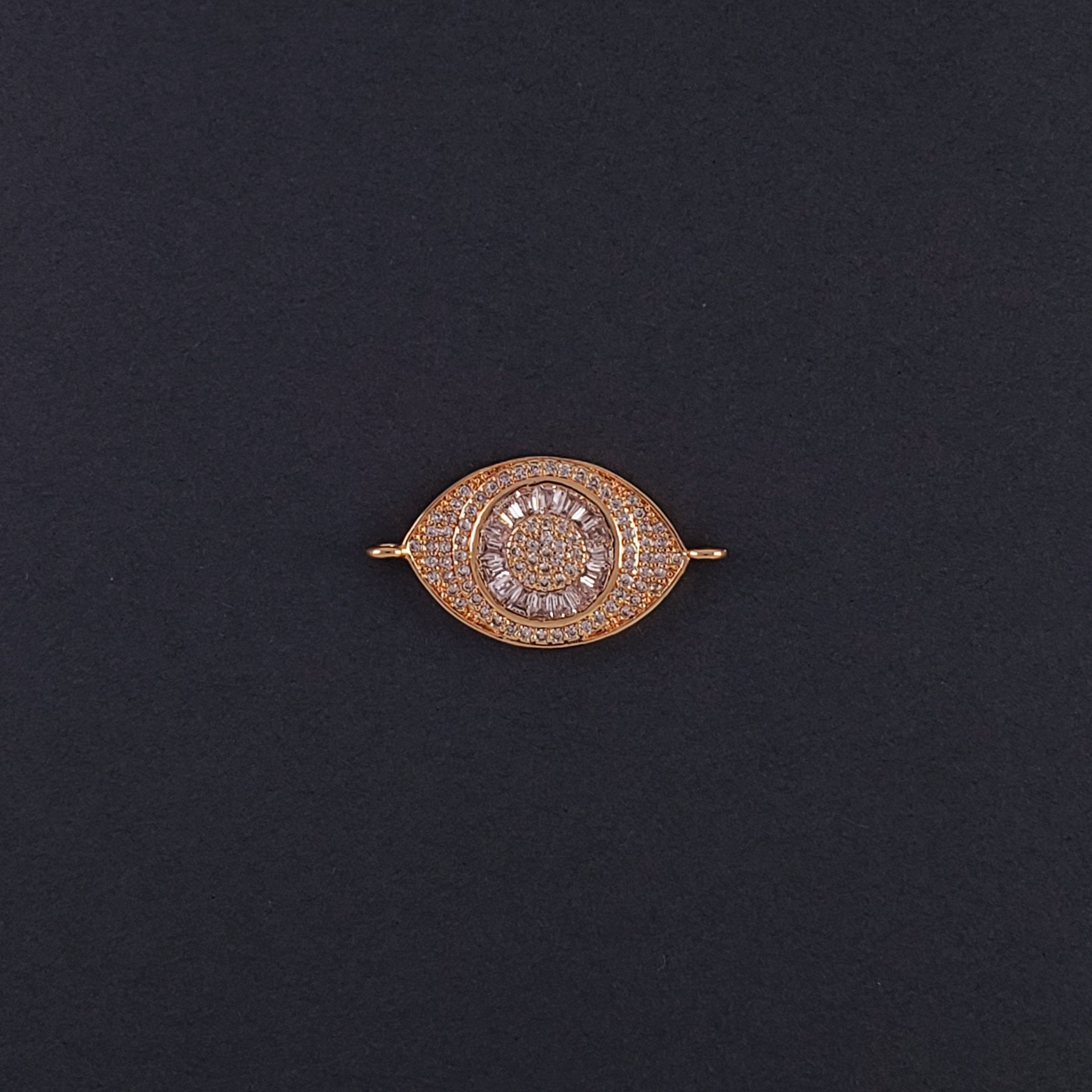 Turkish Evil Eye Cubic Zirconia Rose Gold Centre Pcs For Women Bulk