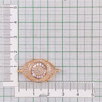 Turkish Evil Eye Cubic Zirconia Rose Gold Centre Pcs For Women Bulk