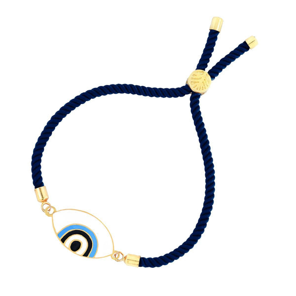 Blue White Enamel Thread Turkish Evil Eye Bracelet For Women Bulk Main image
