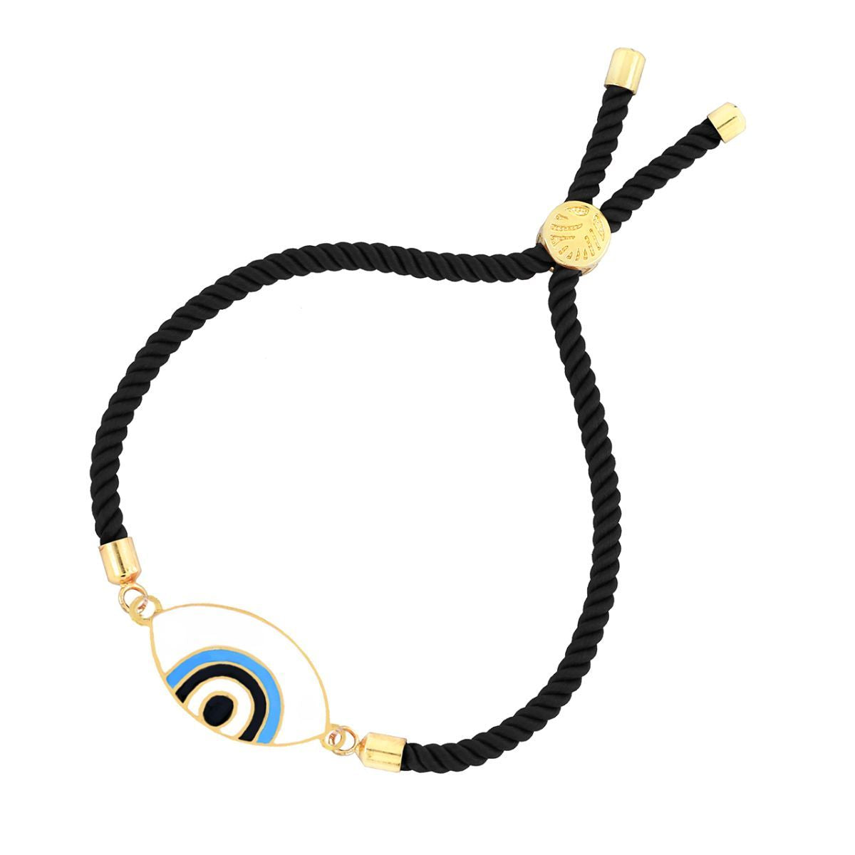 Black White Enamel Thread Turkish Evil Eye Bracelet For Women Bulk