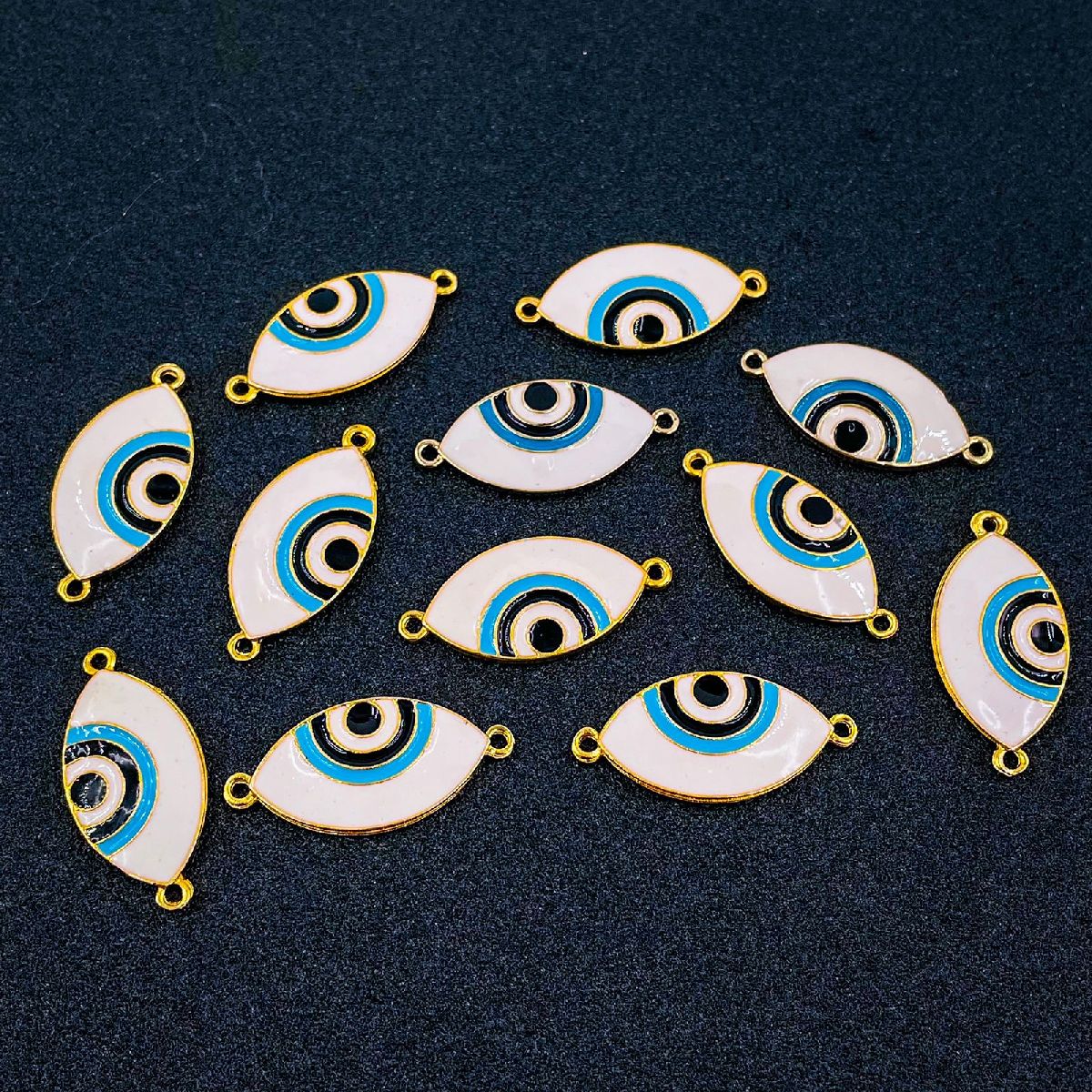 Evil Eye Nazariya White Gold American Diamond Charm Centre Pcs Bulk