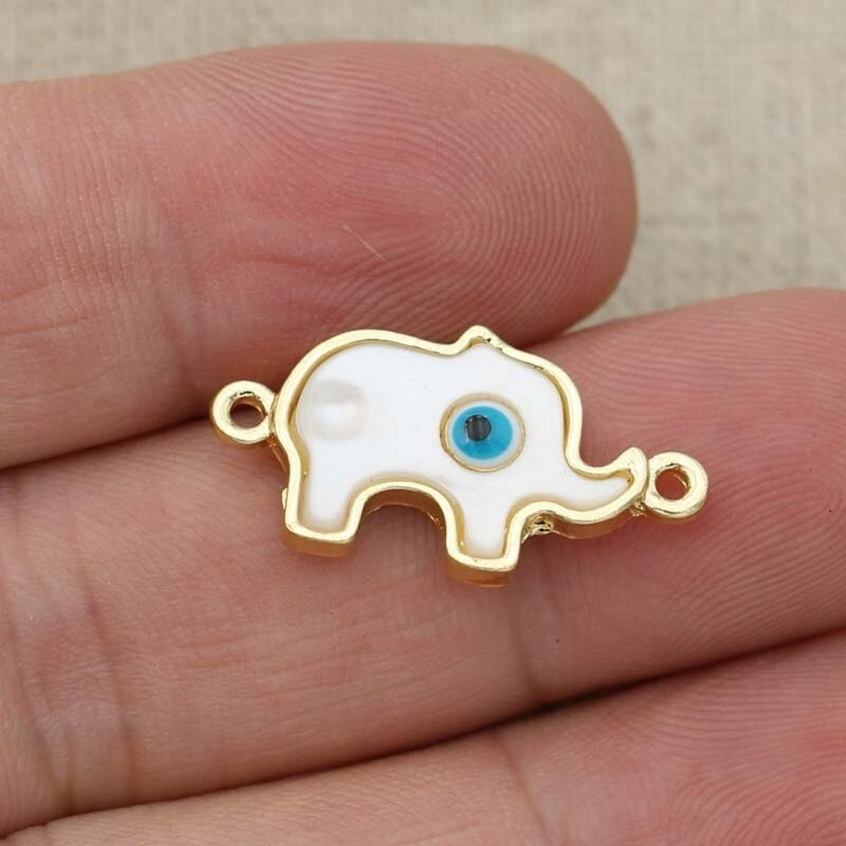 3 Elephant Blue White Thread Turkish Evil Eye Bracelet For Women Bulk