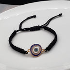Evil Eye Gold Brass Bracelet For Men Women Bulk