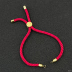 Pink Gold Thread Adjustable Bracelet For Women Bulk