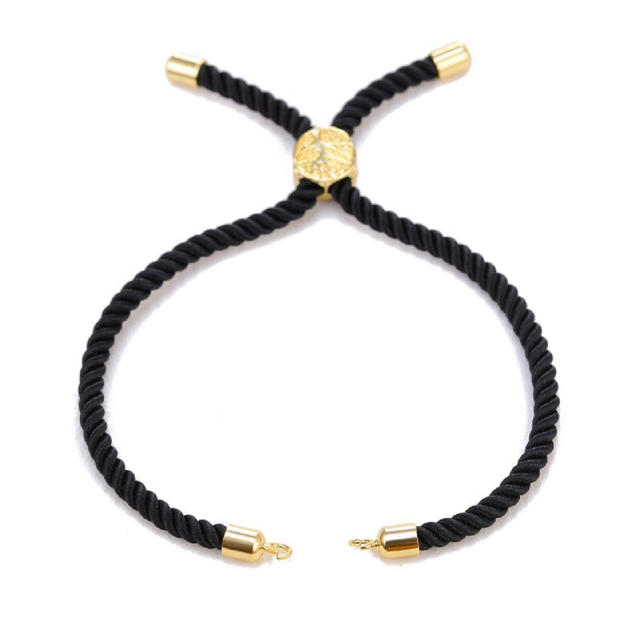 Black Gold Threads Adjustable Bracelet For Women Bulk