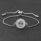 Initial Alphabet Large Letter CZ Silver Slider Bracelet Bulk