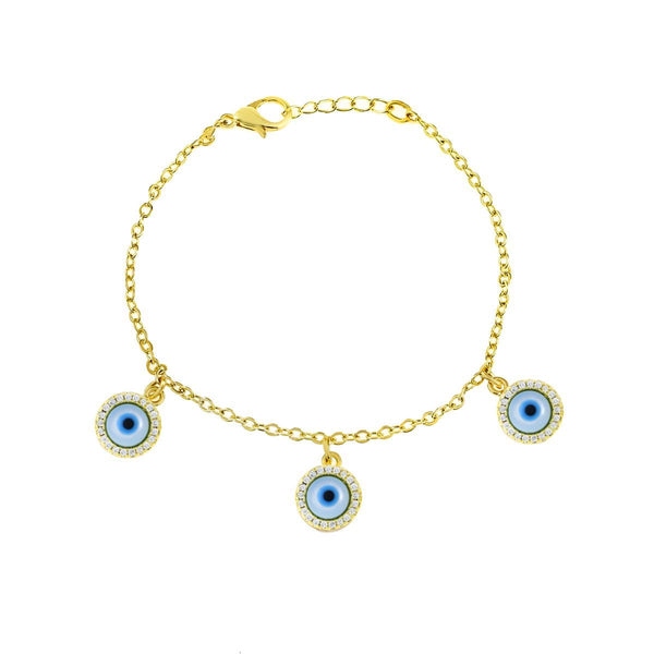 Gold Chain Turkish Evil Eye Bracelet For Women Bulk Secondary image