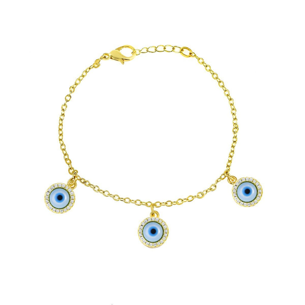Gold Chain Turkish Evil Eye Bracelet For Women Bulk