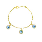 Gold Chain Turkish Evil Eye Bracelet For Women Bulk