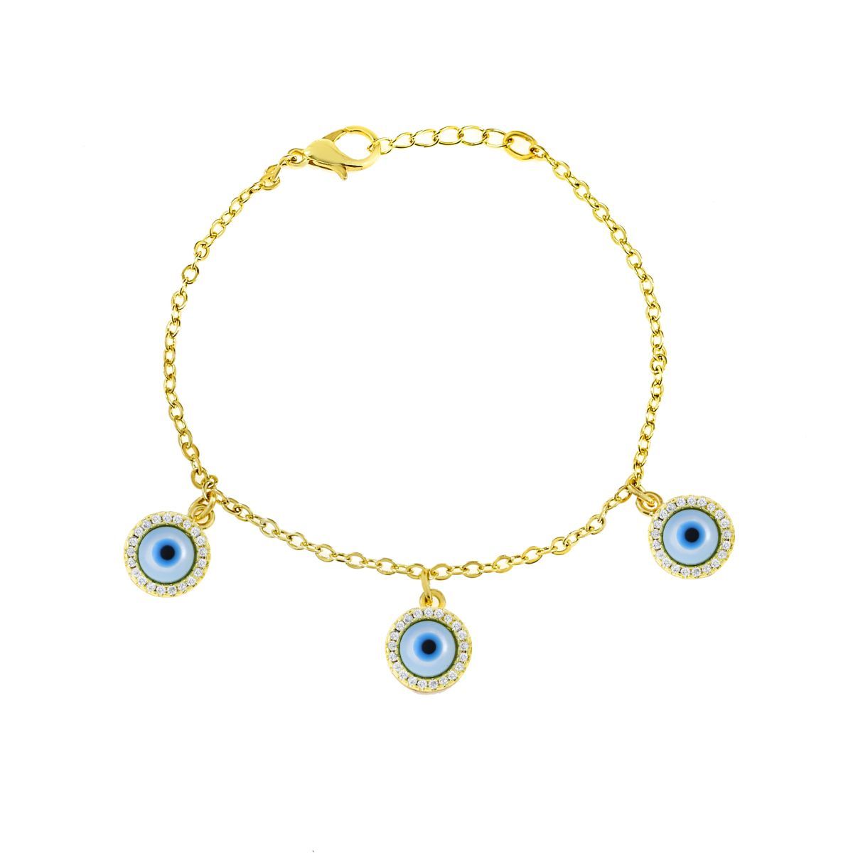 Gold Chain Turkish Evil Eye Bracelet For Women Bulk