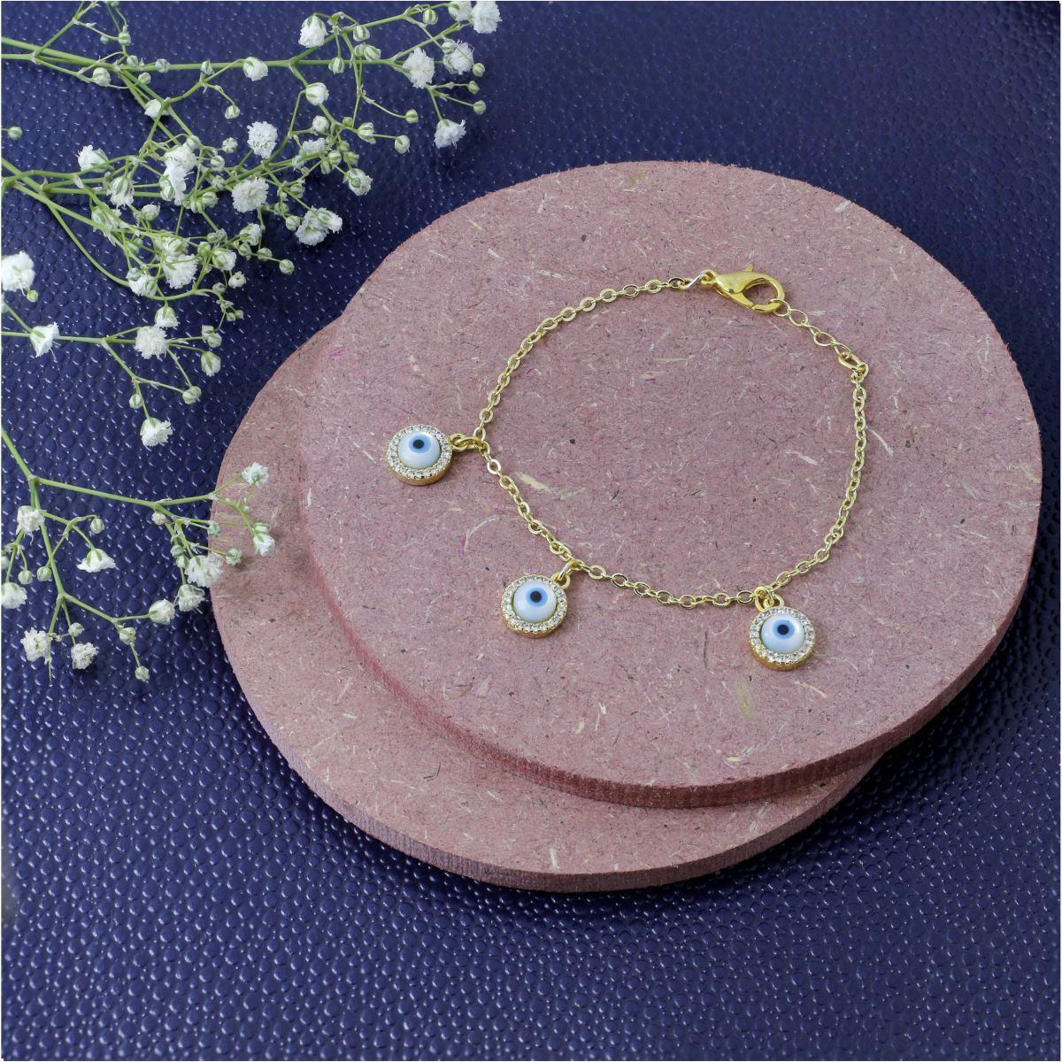 Gold Chain Turkish Evil Eye Bracelet For Women Bulk