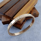 Screw Luxury Rose Gold CZ Stainless Steel Cuff Kada Bangle Bulk