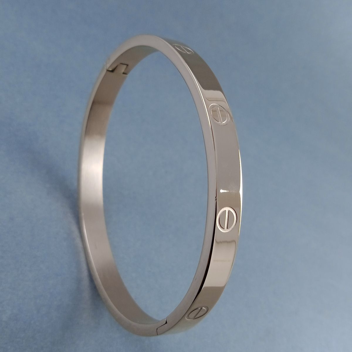 Screw Slim Rose Gold Stainless Steel Openable Kada For Women