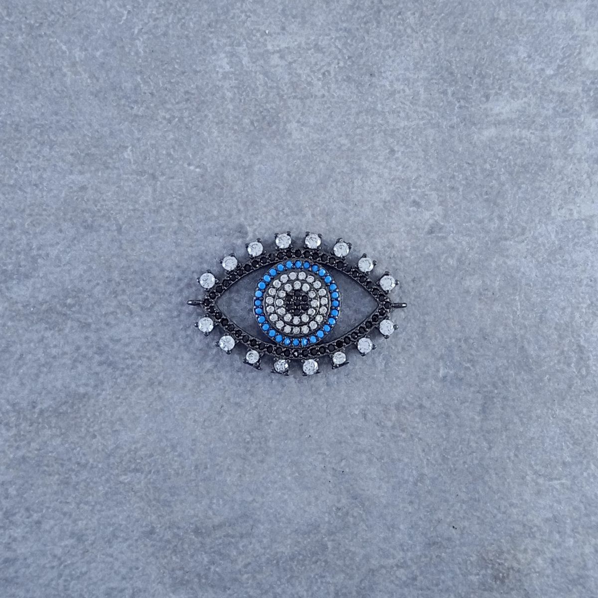 Evil Eye Black Blue Zircon Charm Copper For Women Bulk