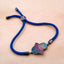 Rainbow Hamsa Copper Black Cubic Zirconia Thread Slider Bracelet Bulk