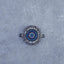 Evil Eye Round Black Blue Zircon Baguette Copper Charm For Women Bulk