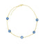 Evil Eye Blue White Enamel Choker Necklace Pendant Chain Women Bulk