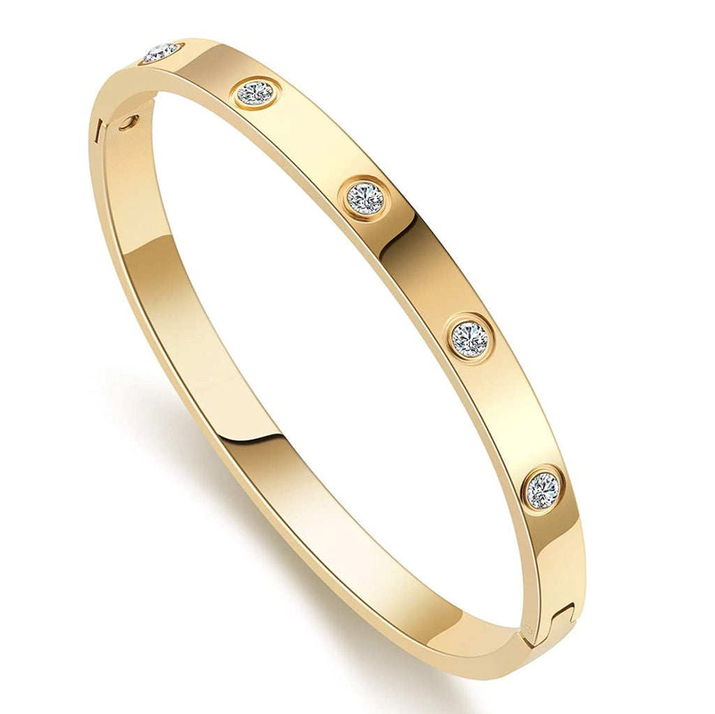 Gold Stainless Steel Openable Kada For Women Bulk